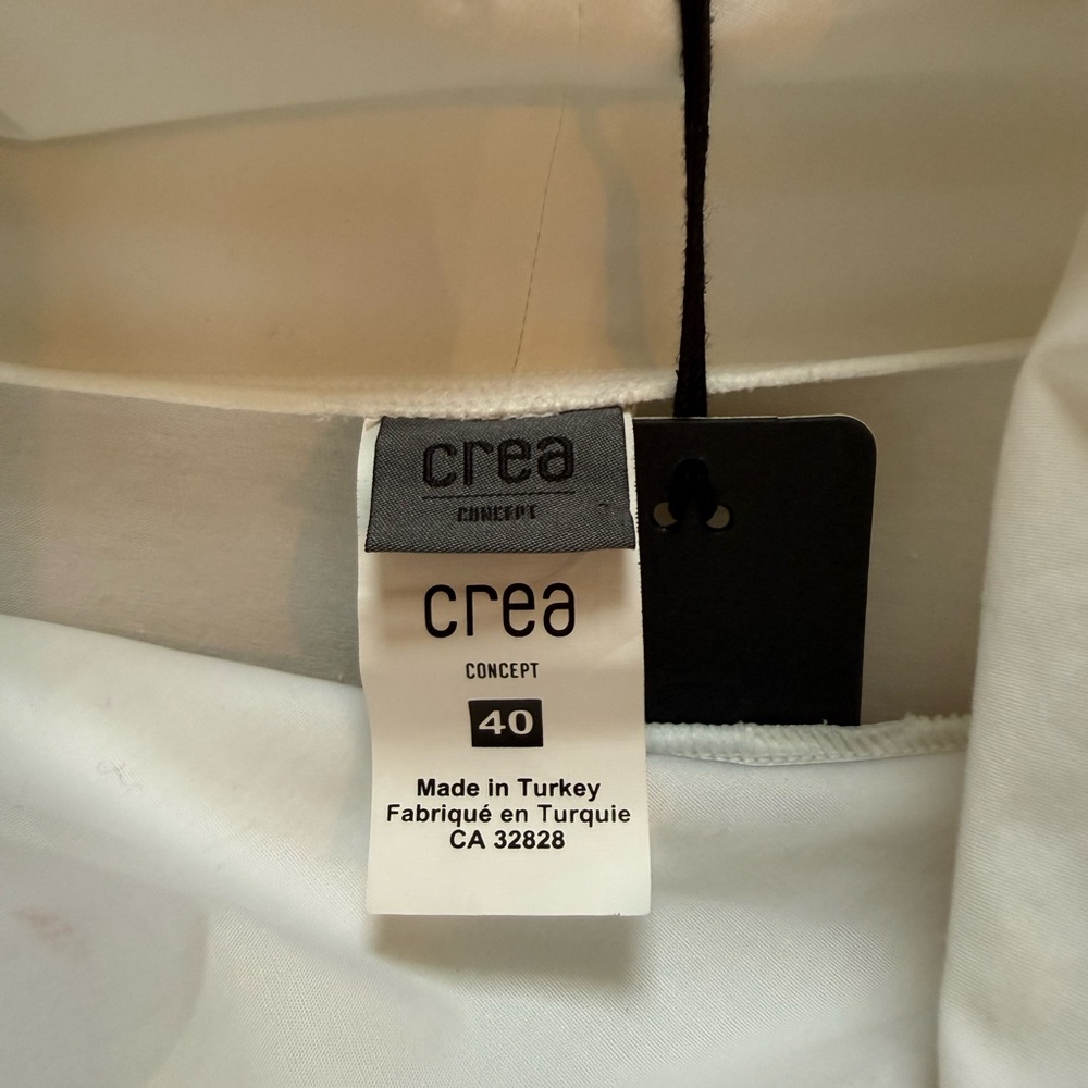 Crea Concept White Cotton Blouse - Picture 4 of 7